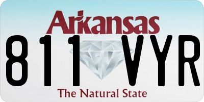AR license plate 811VYR