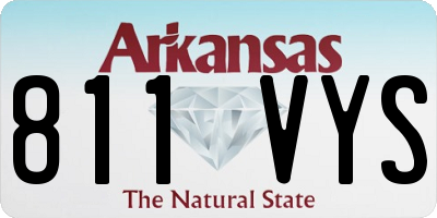 AR license plate 811VYS