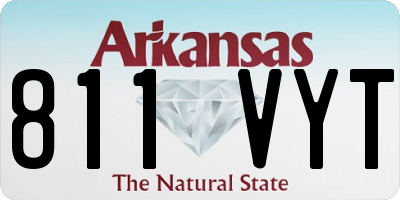 AR license plate 811VYT