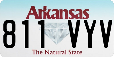 AR license plate 811VYV