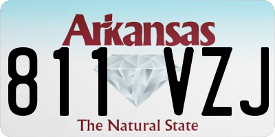 AR license plate 811VZJ