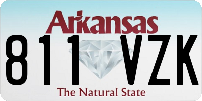 AR license plate 811VZK