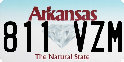 AR license plate 811VZM