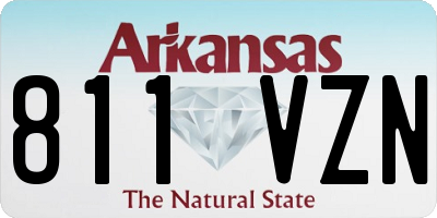 AR license plate 811VZN