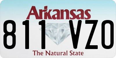 AR license plate 811VZO