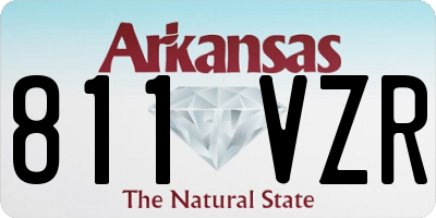 AR license plate 811VZR