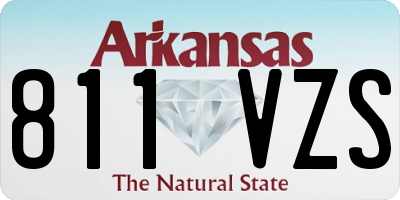 AR license plate 811VZS