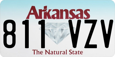 AR license plate 811VZV
