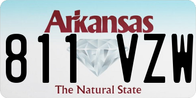AR license plate 811VZW