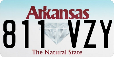 AR license plate 811VZY