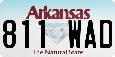 AR license plate 811WAD