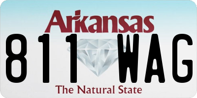 AR license plate 811WAG
