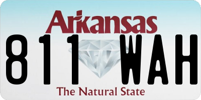AR license plate 811WAH