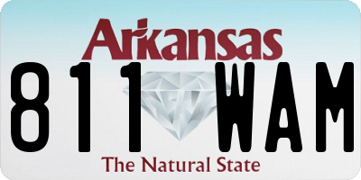 AR license plate 811WAM