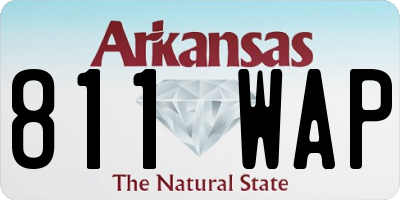 AR license plate 811WAP