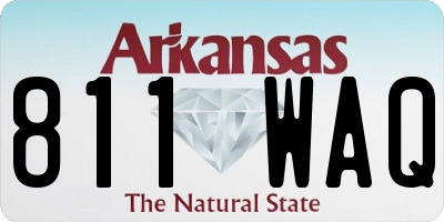 AR license plate 811WAQ