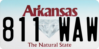 AR license plate 811WAW