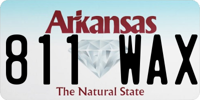 AR license plate 811WAX