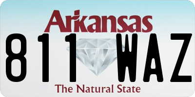 AR license plate 811WAZ