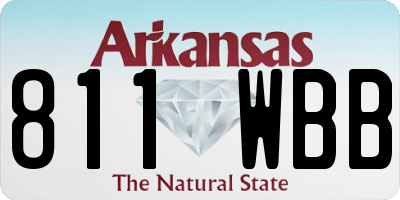 AR license plate 811WBB