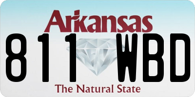 AR license plate 811WBD