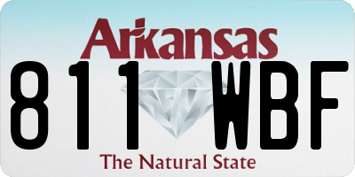 AR license plate 811WBF