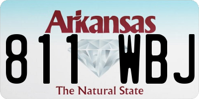 AR license plate 811WBJ