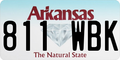 AR license plate 811WBK