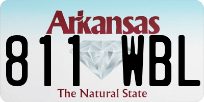 AR license plate 811WBL