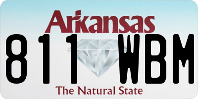 AR license plate 811WBM