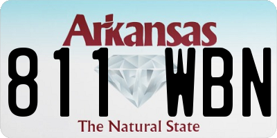 AR license plate 811WBN