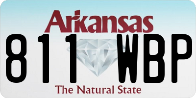 AR license plate 811WBP