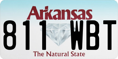 AR license plate 811WBT