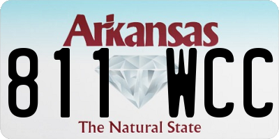 AR license plate 811WCC