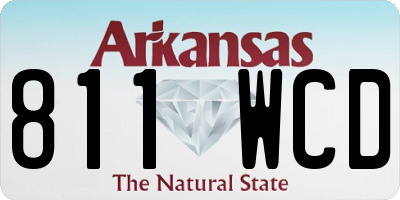 AR license plate 811WCD