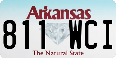 AR license plate 811WCI