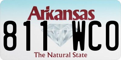 AR license plate 811WCO