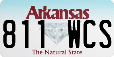 AR license plate 811WCS