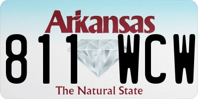 AR license plate 811WCW
