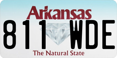 AR license plate 811WDE