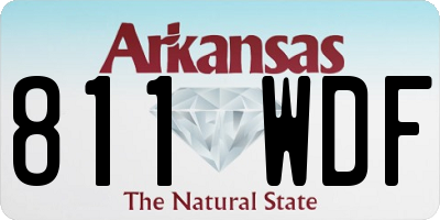 AR license plate 811WDF