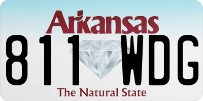 AR license plate 811WDG