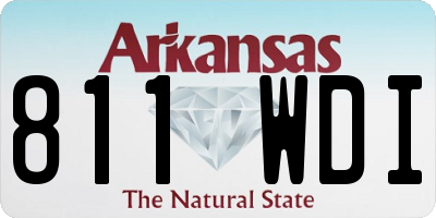 AR license plate 811WDI
