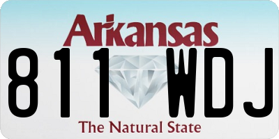 AR license plate 811WDJ