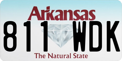 AR license plate 811WDK
