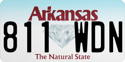AR license plate 811WDN