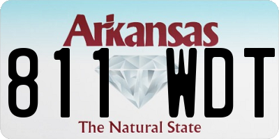 AR license plate 811WDT