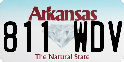 AR license plate 811WDV