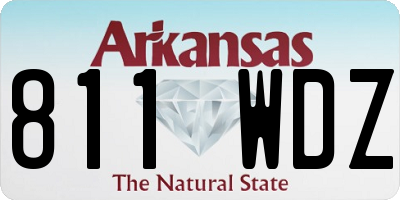 AR license plate 811WDZ
