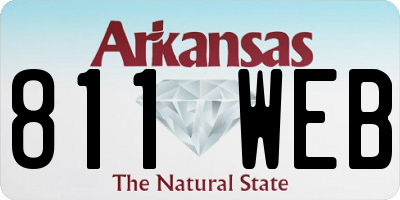 AR license plate 811WEB